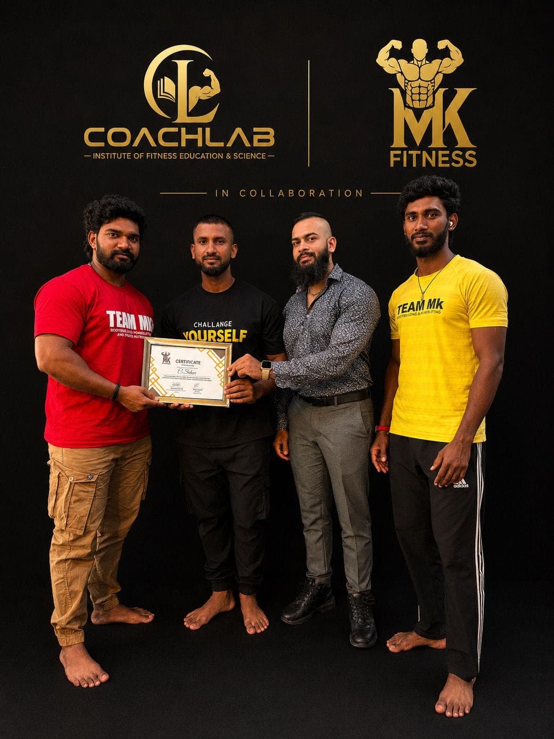 Certificate presentation at a CoachLab certification day.